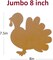 4E's Novelty 24 Pack Foam Turkey Cut Outs Shapes 8 Inch – Thanksgiving Crafts for Kids, Preschool, Toddlers, DIY Turkey Craft Kit, Fall Classroom Bulletin Board Decorations, Bulk Arts and Crafts